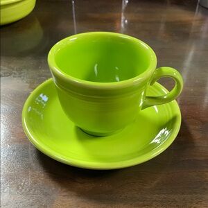 Fiesta Limegrass (Retired Color) Cup & Saucer
